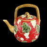 Majolica red Tea Pot "George Sand"