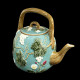 Théière faïence turquoise "George Sand"