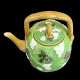 Majolica green Tea Pot "George Sand"