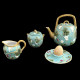 Majolica turquoise Milk Jug "George Sand"