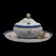 Bracquemond Papillon & Campanule jaune assiette D 24,5 cm