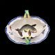 Bracquemond Sparrow & White Bellflower plate D 24,5 cm