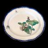 Bracquemond oval platter chicks, insects and geranium design