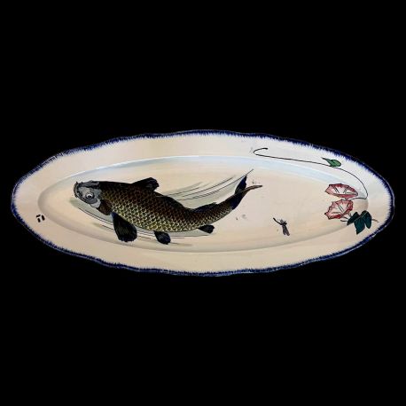Bracquemond Pink Chrysanthemum & Sparrow plate D 25 cm