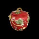 Majolica red Sugar Pot "George Sand"
