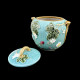 Sucrier faïence turquoise "George Sand"