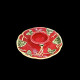 Coquetier faïence rouge "George Sand"