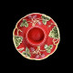 Coquetier faïence rouge "George Sand"