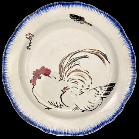 Bracquemond Yellow Butterfly &Grasshopper Plate D 25 cm