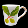 Majolica oak leaf mug