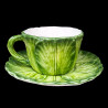 Green cabbage tea cup