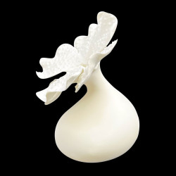 Vase incliné fleur Corail