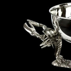 Silver plated lobster presentation bowl