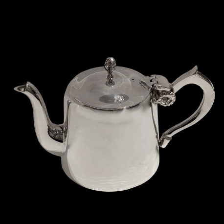 Silver plated 19th century hotel teapot