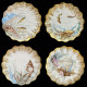 Exceptional Limoges porcelain fish service, circa 1895, 15 pieces