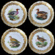 12 assiettes décor d'oiseaux porcelaine de la manufacture Royal Vienna, fin XIXe