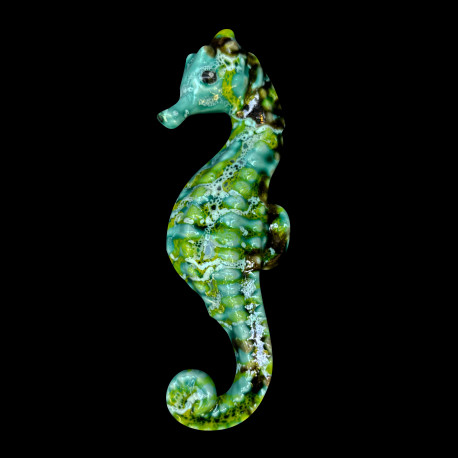Turquoise seahorse decoration