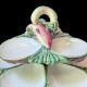Oyster stand with four graduated tiers, majolica, Minton, circa 1875