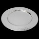 Hammered silver charger plate