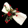 Christmas Time Holly Napkin Ring