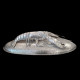 Silverplated metal serving dish with large lobster by Franco Lapini, circa 1970