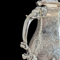 Fine Late 19th-Century Indian-Inspired Silver-Plated Tea & Coffee Service