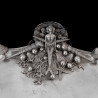 Pewter presentation platter with a mermaid by Piero Figura