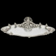 Pewter presentation platter with a mermaid by Piero Figura