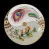 Rare porcelain plate with peacock feather Christopher Dresser for Minton, 1876