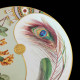 Rare porcelain plate with peacock feather Christopher Dresser for Minton, 1876