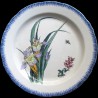 Bracquemond Assiette Iris bleu