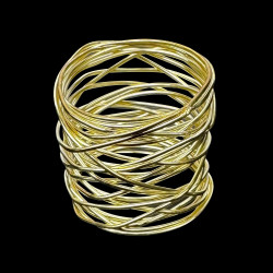 Gold nest napkin ring GM