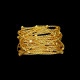 Ronde serviette doré Cordage perlé