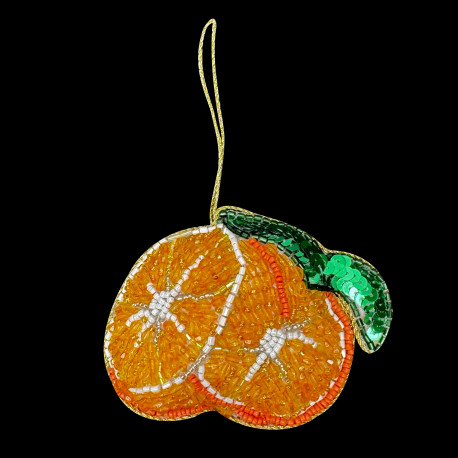 Beaded orange
