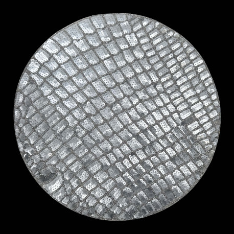 Silver Beaded Placemat Set