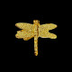 Gold dragonfly napkin ring