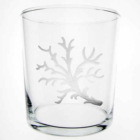 Verre droit haut Corail 240 ml H 9,2 cm D 9 cm