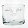 Verre droit bas Tête de Cerf