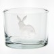 Verre droit bas Lapin 120 ml H 6 cm D 8,5 cm