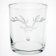 Verre droit haut Tête de Cerf 240 ml H 9,2 cm D 9 cm