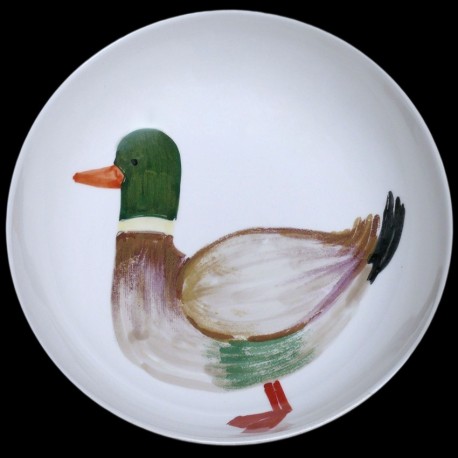 Canard Grand plat rond creux D 38 cm