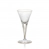 Engraved crystal stemmed sweet wine glass MAHARANI Collection