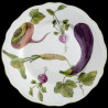 Assiette de table légumes porcelaine de Limoges