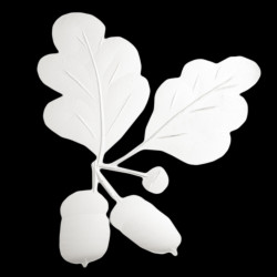 Verre droit haut Feuille de Chêne 240 ml H 9,2 cm D 9 cm