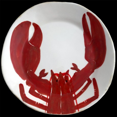 Homard breton Assiette de table 28 cm