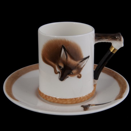 Royal Doulton service renard tasse café et sous tasse