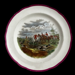 Copeland hunting scenes Herring assiette de table