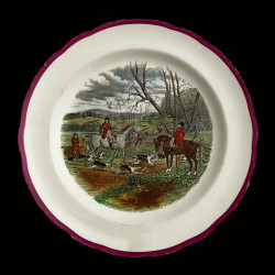 Copeland hunting scenes Herring assiette de table