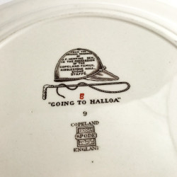 Copeland hunting scenes Herring assiette de table