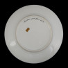 Moucherolle assiette style Sèvres porcelaine XXème 